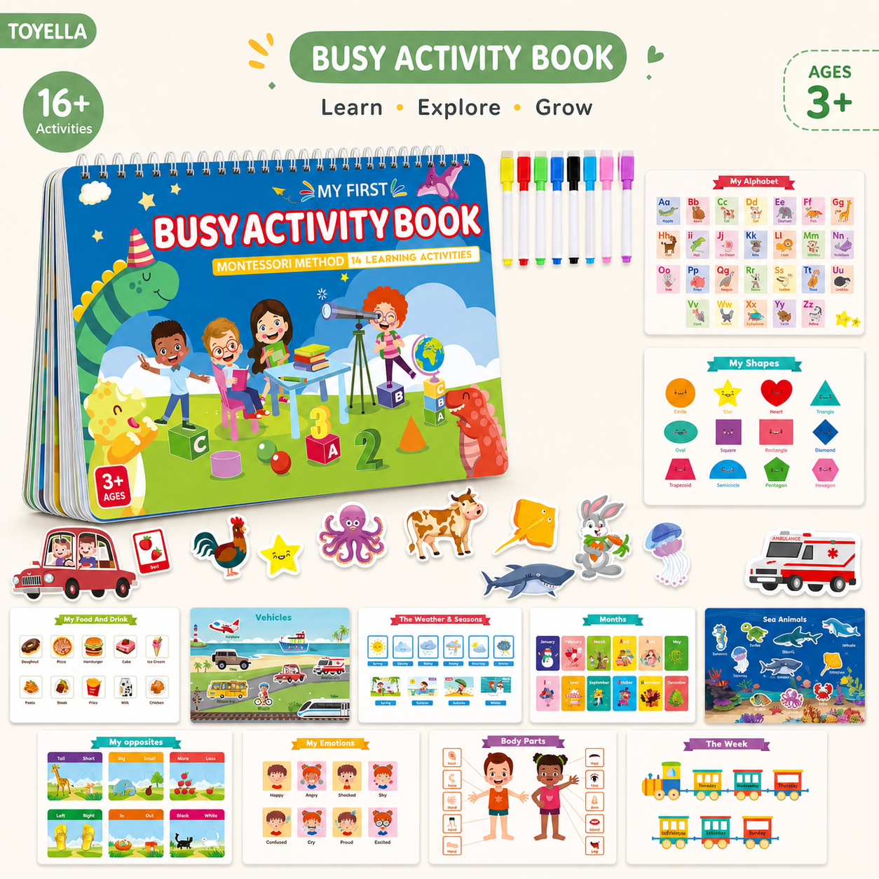Toyella Printable Busy Book Pack