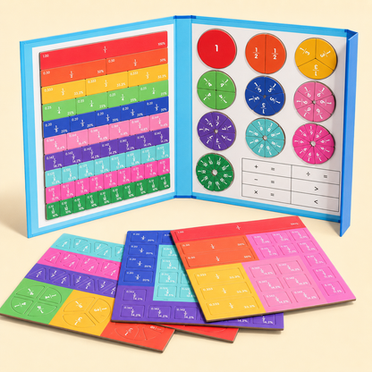 Toyella™ MathMaster Magnetic Fraction Board