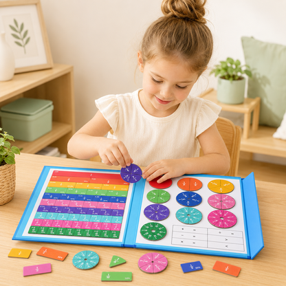 Toyella™ MathMaster Magnetic Fraction Board