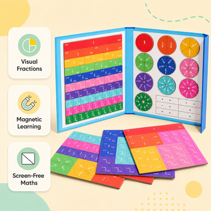 Toyella™ MathMaster Magnetic Fraction Board