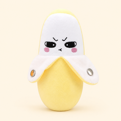 Banana Toyella Musical Touch Plush Pal on a cream background