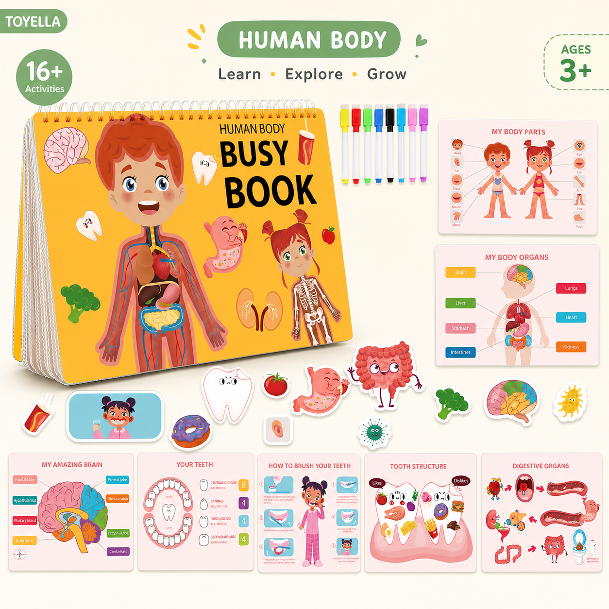 Toyella™ Preschool Busy Book
