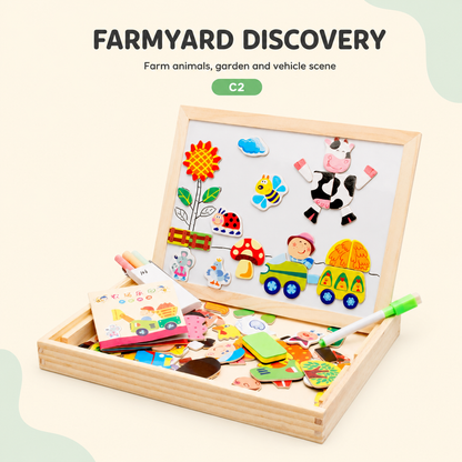 Toyella Magnetic Creative Board Farmyard Discovery variant C2
