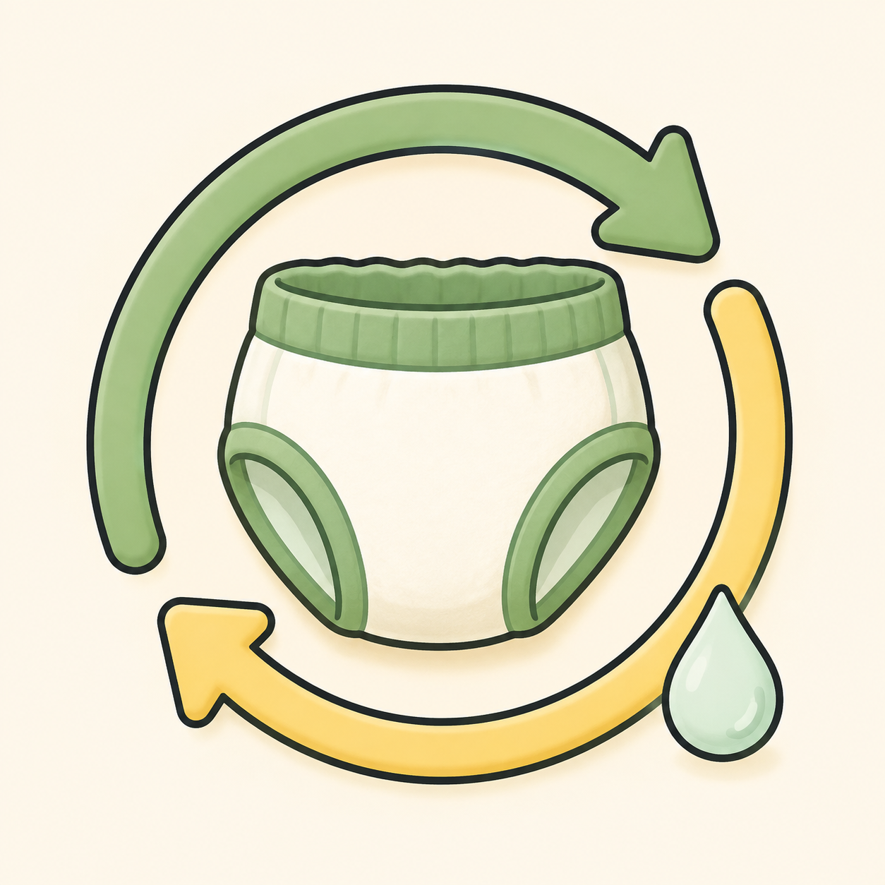 Reusable and washable icon