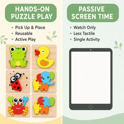 Toyella wooden puzzle comparison